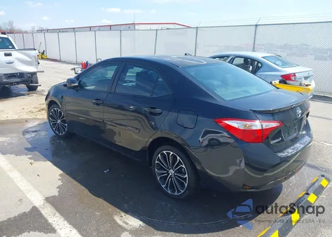 2015 Toyota Corolla S Plus from USA, damaged, VIN 5YFBURHE5FP262435